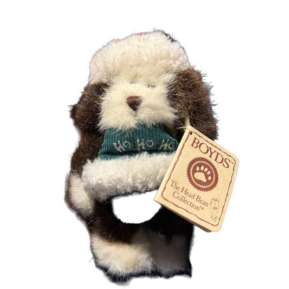 Boyds Bears "Ho‎ Ho Ho" Christmas Puppy Dog Ornament